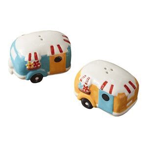 Ceramic Set of Retro Camper Salt & Pepper Shaker Set